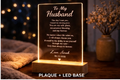 To My Husband — Personalized Acrylic Plaque Gift 💙
