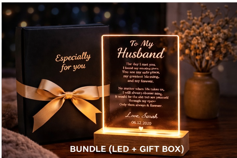 To My Husband — Personalized Acrylic Plaque Gift 💙